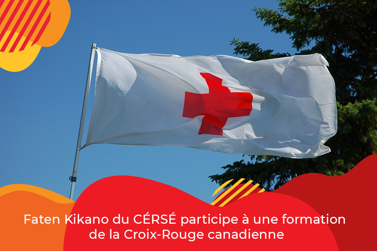 Faten Kikano du CÉRSÉ participe à une formation de la Croix-Rouge canadienne