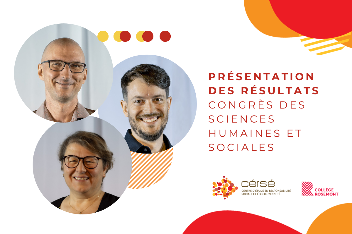Le CÉRSÉ présente ses travaux au Congrès de la Fédération des sciences humaines du Canada